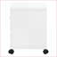 Cabinets, classeur à roulettes avec rangement - Chariot d'imprimante de bureau contemporain | Blanc neige | Panneau de particules-805887311