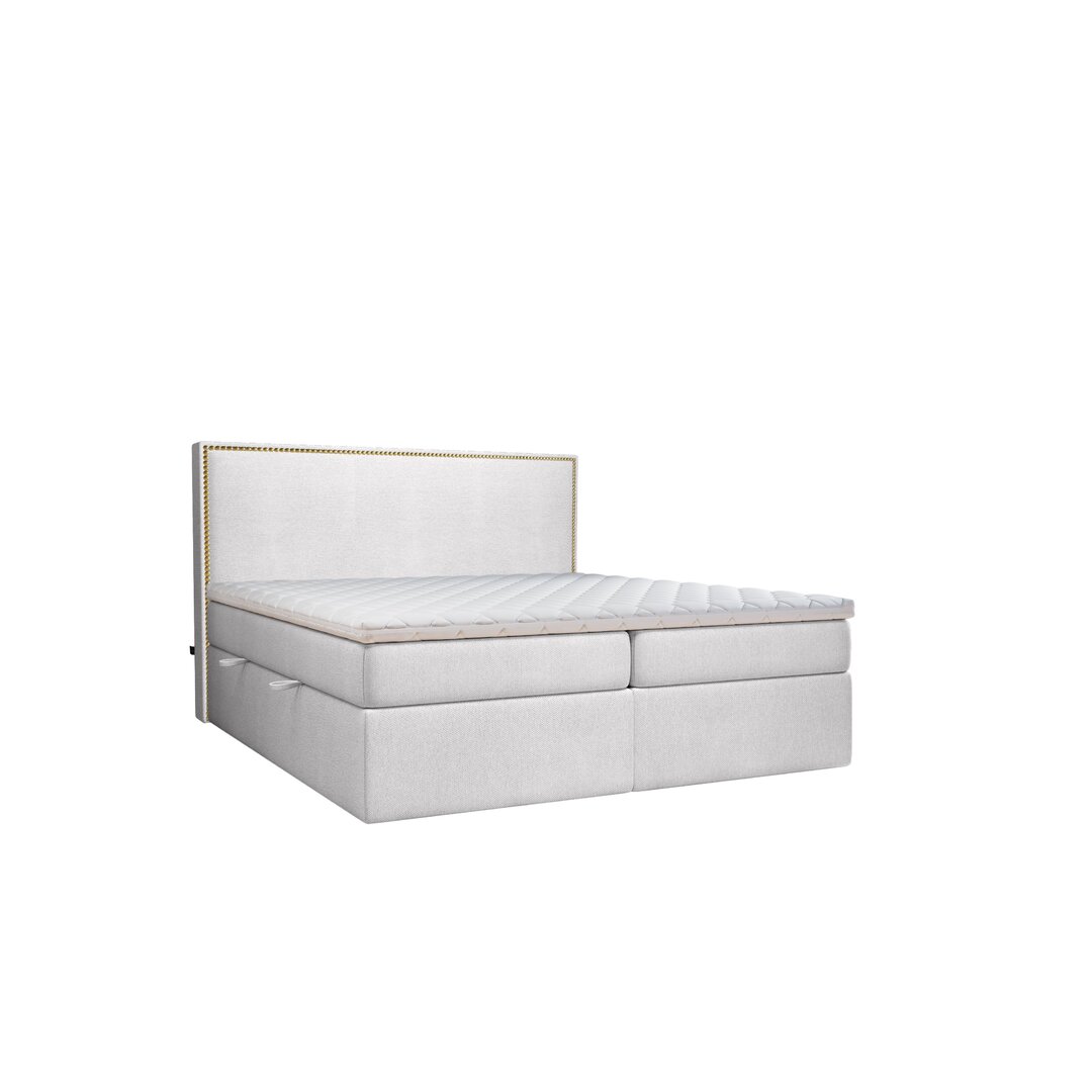 Boxspringbett Jariel mit Topper und Bettkasten