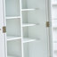 Armoire de rangement pour garde-manger, autoportante avec tablettes et portes réglables, idéale pour ranger les aliments et les appareils ménagers dans les petits espaces