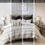 Housse de couette 100% coton avec couvre-lits dans les tons de gris anthracite et lavable à la machine