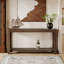 Console d'entrée à 2 niveaux, canapé long et étroit avec rangement-1649682590