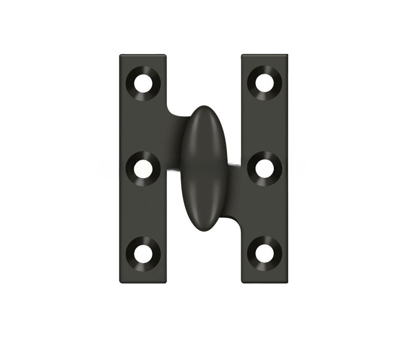 Deltana OK2015U10B-R 2" x 1-1/2" Olive Knuckle Hinge; Oil Rubbed Bronze Finish, Right Hand, Oil Rubbed Bronze