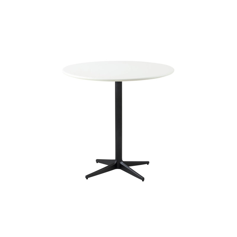 Drop Outdoor Round Coffee Table, Lava Gray, Lava Gray, 31.5" W x 31.5" L x 29.6" H