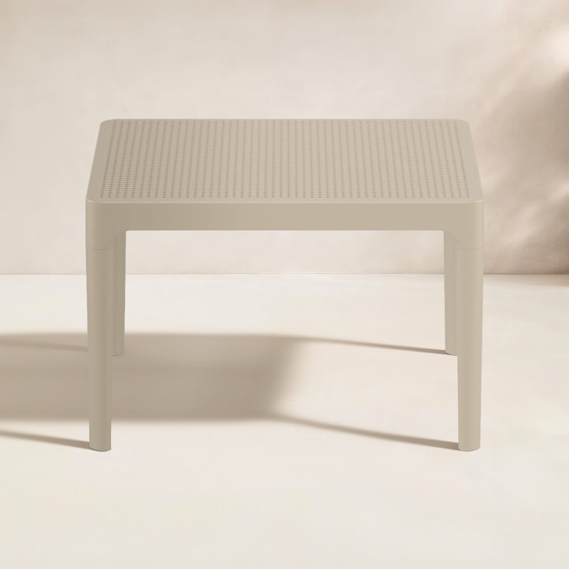 Farrah Rectangular Outdoor Coffee Table — Taupe, 23.6" W x 15.7" H x 19.6" L
