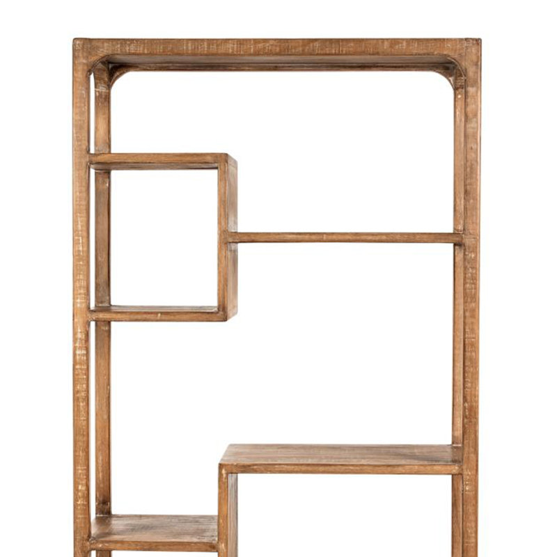 Étagère à livres Tuley, 6 tablettes, bois rustique gris naturel, 70 po