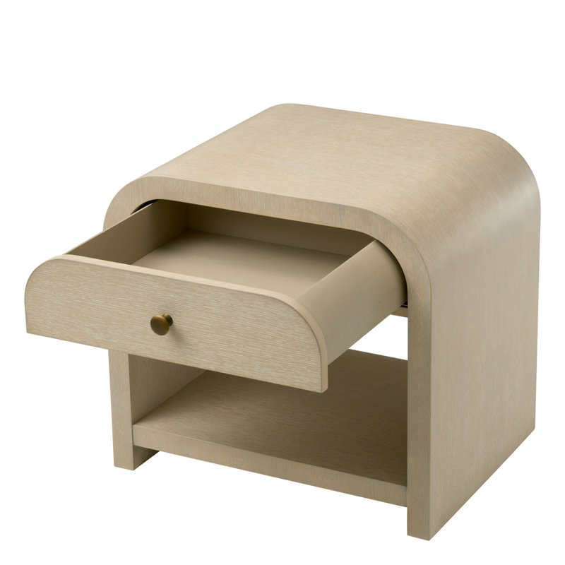 Nightstand Rhodes Oak Veneer, Washed Oak