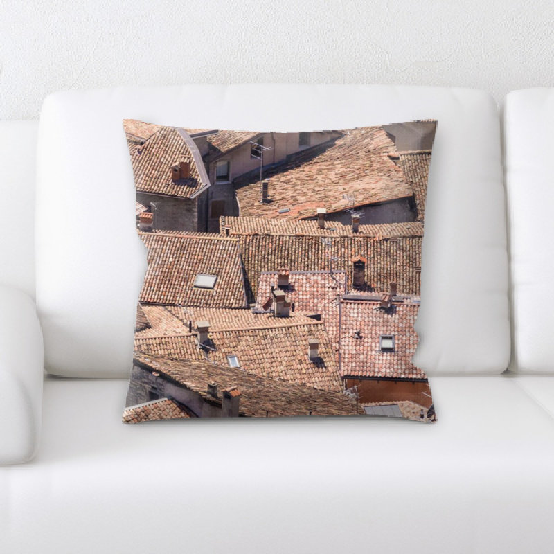 Coussin décoratif toits