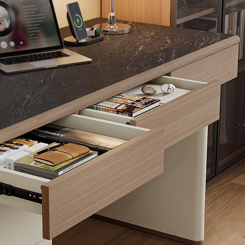 Bureau à la maison de style italien, H 29,69 po x l 62,99 po x P 23,46 po