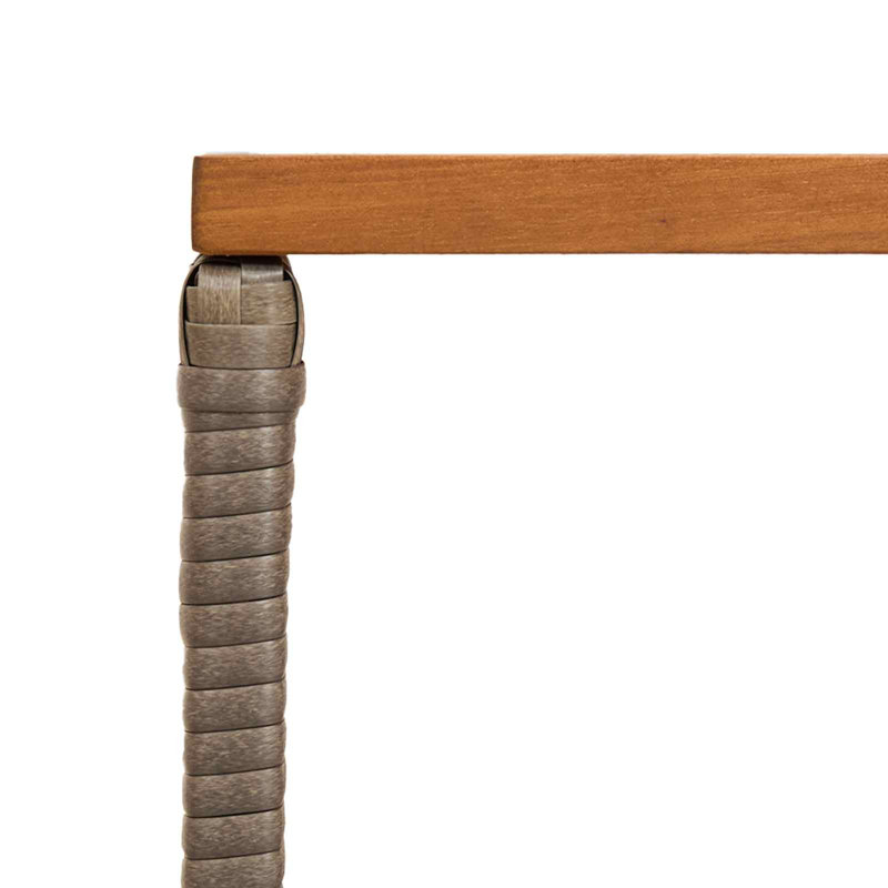 Charessa Rectangular Outdoor Coffee Table , 80cm cm W 40cm cm D, Grey