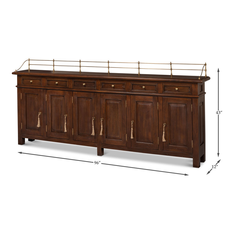 Selda 96'' W Solid Wood Sideboard