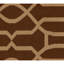 Flatweave Wool Area Rug in Espresso