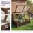 Wooden Cold Frame Greenhouse, Garden Solid Wood Greenhouse Cabinet with Transparent Flip, Raised Flower Seedlings Plants Shelf Protection for Outdoor Indoor, One Divides Into Two