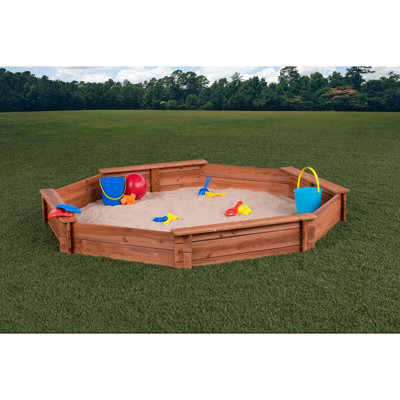 Creative Cedar 18'' x 9'' Octagon Sandbox