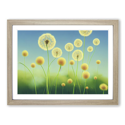 Sweet Dandelion Flowers - Single Picture Frame Painting