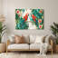 Art mural en métal hawaïen, vert perroquets-716861181