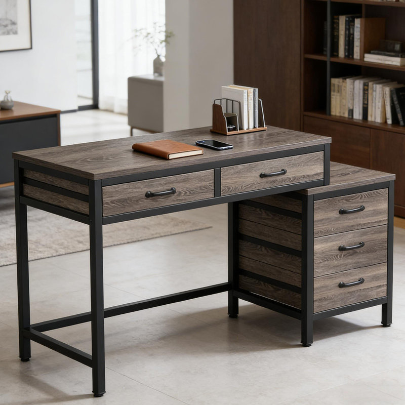 Office Desk,Writing Table,Computer Desk With Drawer Cabinet