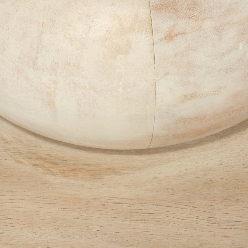 Augustine Wood Floor Lamp, White Washed