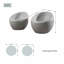 Fauteuil d'extérieur simple Terrafab de 2 po W28,9 po Abla - Gris