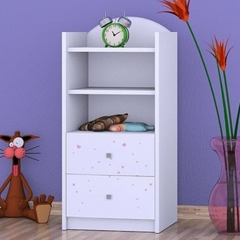 Nadia 96cm H Kids Cube, 92cm H x 45cm W x 34cm D, White