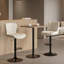 Tabourets de bar pivotants réglables, chaises de comptoir modernes en cuir synthétique avec dossier et repose-pieds pour îlot de cuisine-803263312-797131678