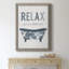 Palm Bath I - cadre photo, art textuel sur toile-1800964704-1800964712