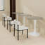 Table basse blanche 27,6 pouces