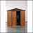 6Ft X 6Ft Outdoor Metal Storage Shed With Metal Foundation ,With Window-119458130-119458136