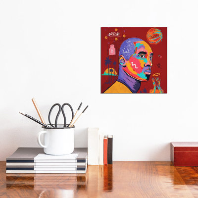 Kobe Burgundy by Nuwarhol  Painting Print