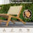 George Oliver 1 Pcs Teak Wooden Chair With Braided Rope Seat & Backrest Mid Century Modern Accent Chair