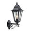 Adnah Black 51cm H Outdoor Armed Sconce