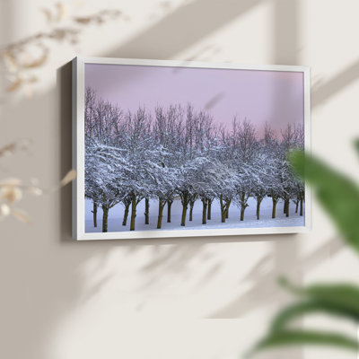 La beauté de l'hiver - reproduction encadrée - réversible