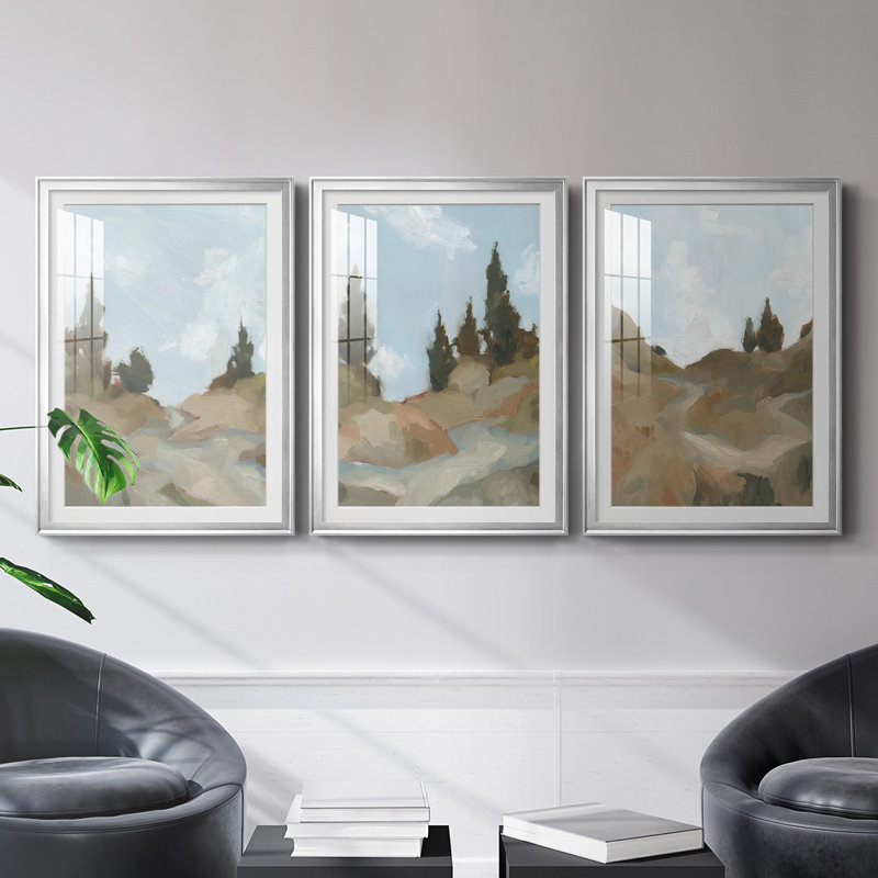 Impression sur toile encadrée de qualité supérieure - prêt à accrocher, H 42,5 po x l 61 po, Cadre argenté