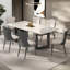 Natural Luxury Marble Rectangular  Dining Tables-105512712