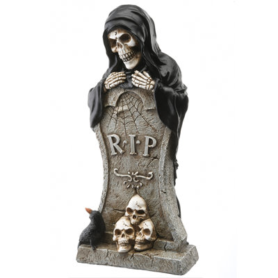 Décoration de fête des tombes et squelette d'Halloween 12 po The Holiday Aisle®