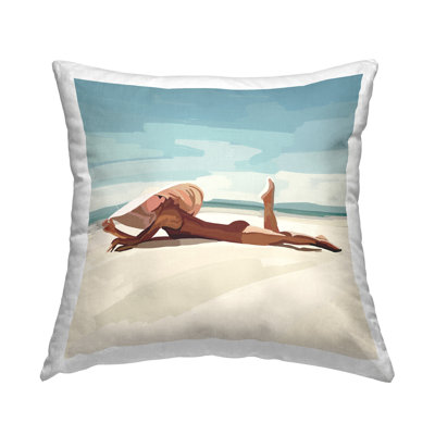Polyester Throw Square Pillow Cover & Insert by Amelia Noyes