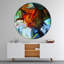 Abstrait vitrail - horloge murale moderne-34140687