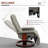 Faux Leather Manual Recliner,wood-18842067