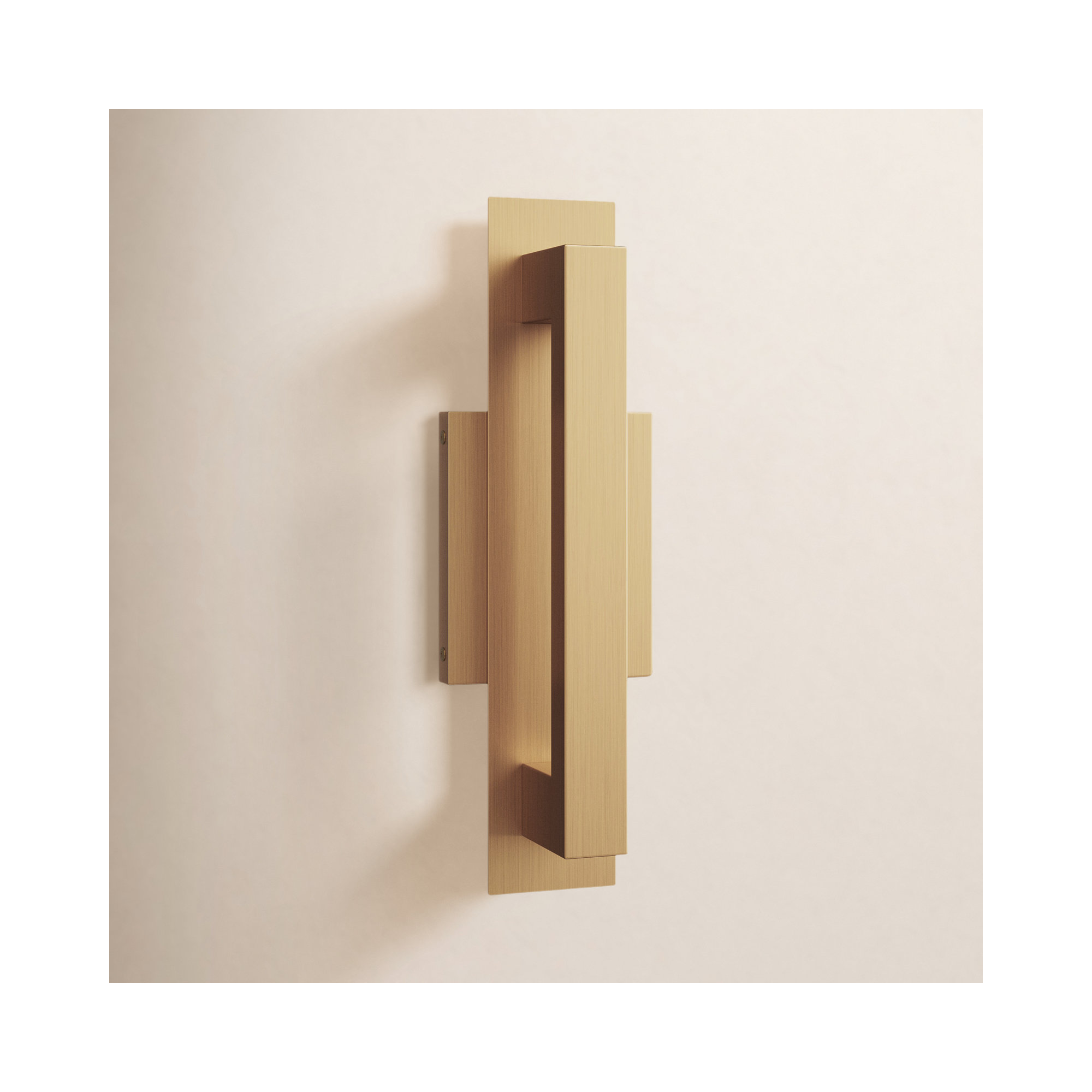 Gela Outdoor LED Wall Light, Burnished Gold, 15" H