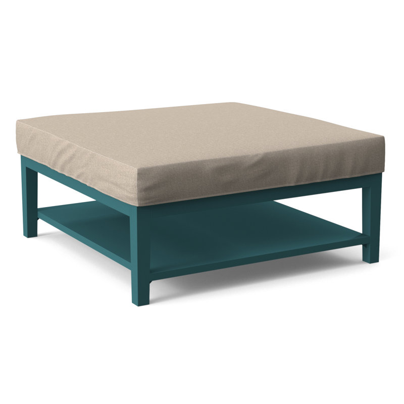 Hammond Square Ottoman, Eggshell Crypton Performance; 0884-93, Greystone Finish