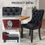 50.8 cm H Upholstered Velvet Wing Back Dining Chair-584090211