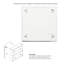 Casmer 45mm W 45mm H Surface Frameless Medicine Cabinet Mirror 1 Fixed