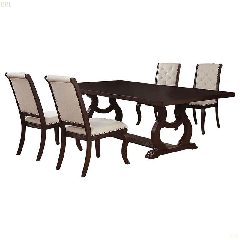Atwell Rustic Java Extension Leaf Dining Set