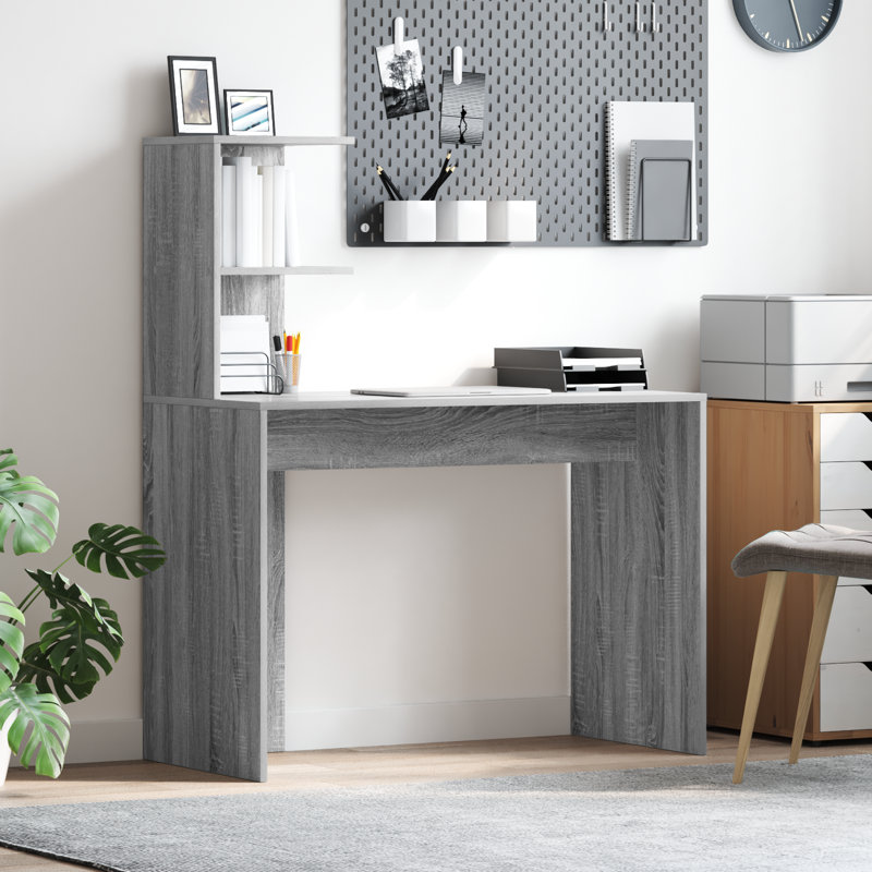 Writing Desk Particle Board Standard, Grey Sonoma
