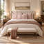 Ensemble de housses de coussin Lehar rose poudré en coton imprimé 20 po x 26 po-133726155-130726803