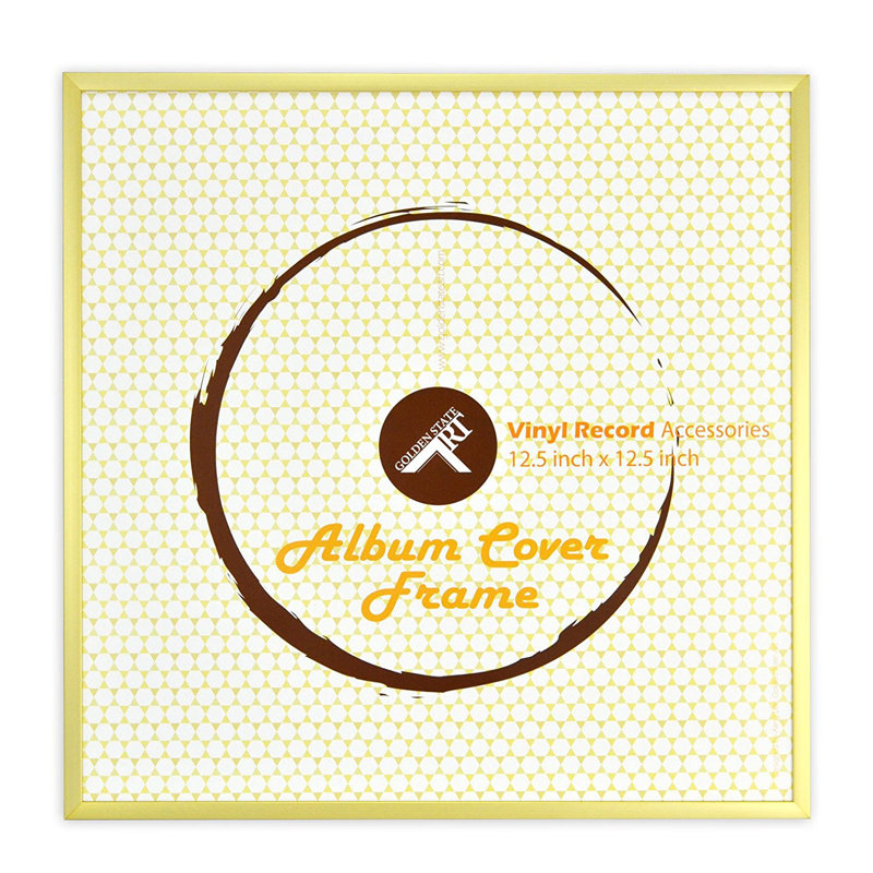 Aluminium Vinyle Disque Album Couverture Photo Cadre Bleich, Or