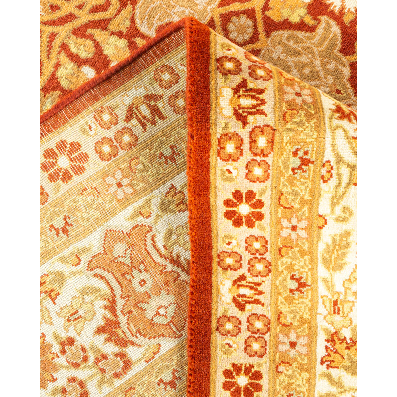 Hayner One-of-a-Kind 9' 2" X 6' 1" New Age Wool Area Rug in Orange