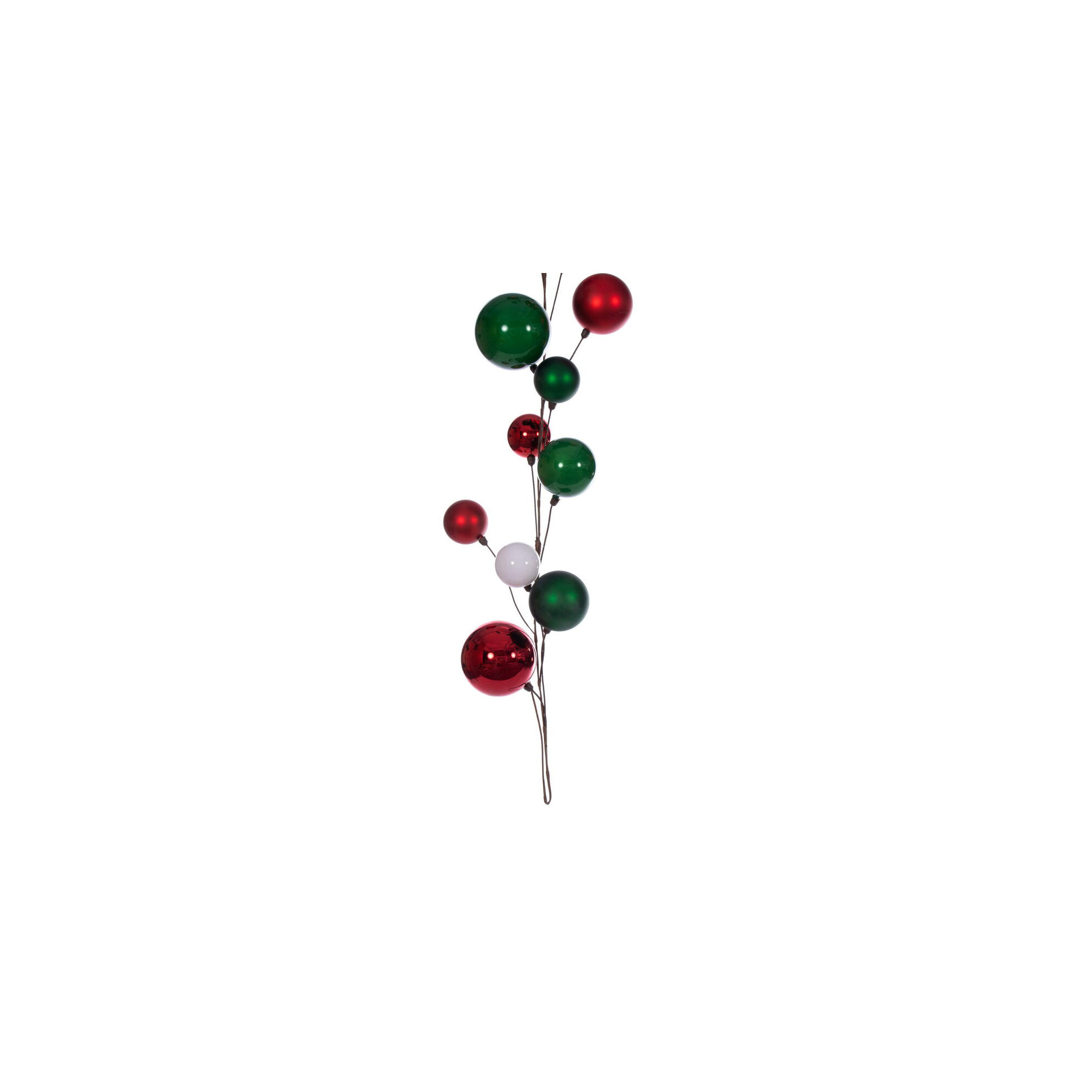 120'' in. Garland, White/Red/Green