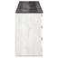 Commode double 6 tiroirs l 59,02 po Sadeta