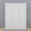 Grand lit escamotable avec tablettes-376669324