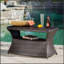 Table d'appoint Berkeley avec trou pour parasol intégré et tablettes spacieuses pour un confort et une commodité extérieurs-2139221944
